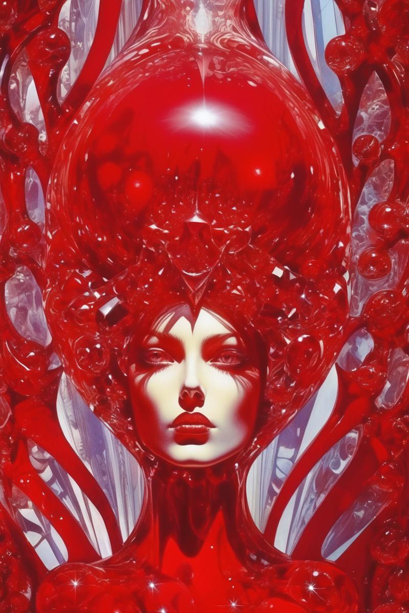 00547-3944302818-_lora_Philippe Druillet Style_1_Philippe Druillet Style - red mirror girl mutli dimensional wotld crystal.png